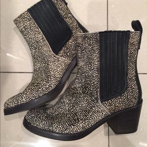 UGGs leather animal print booties